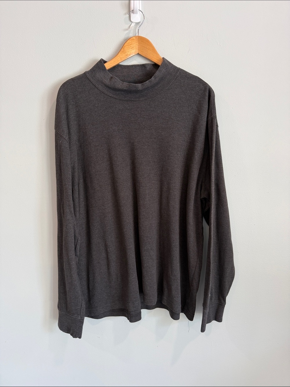 St. John's Bay‎ Men's Charcoal Mock Neck Sweater - Picture 6 of 6